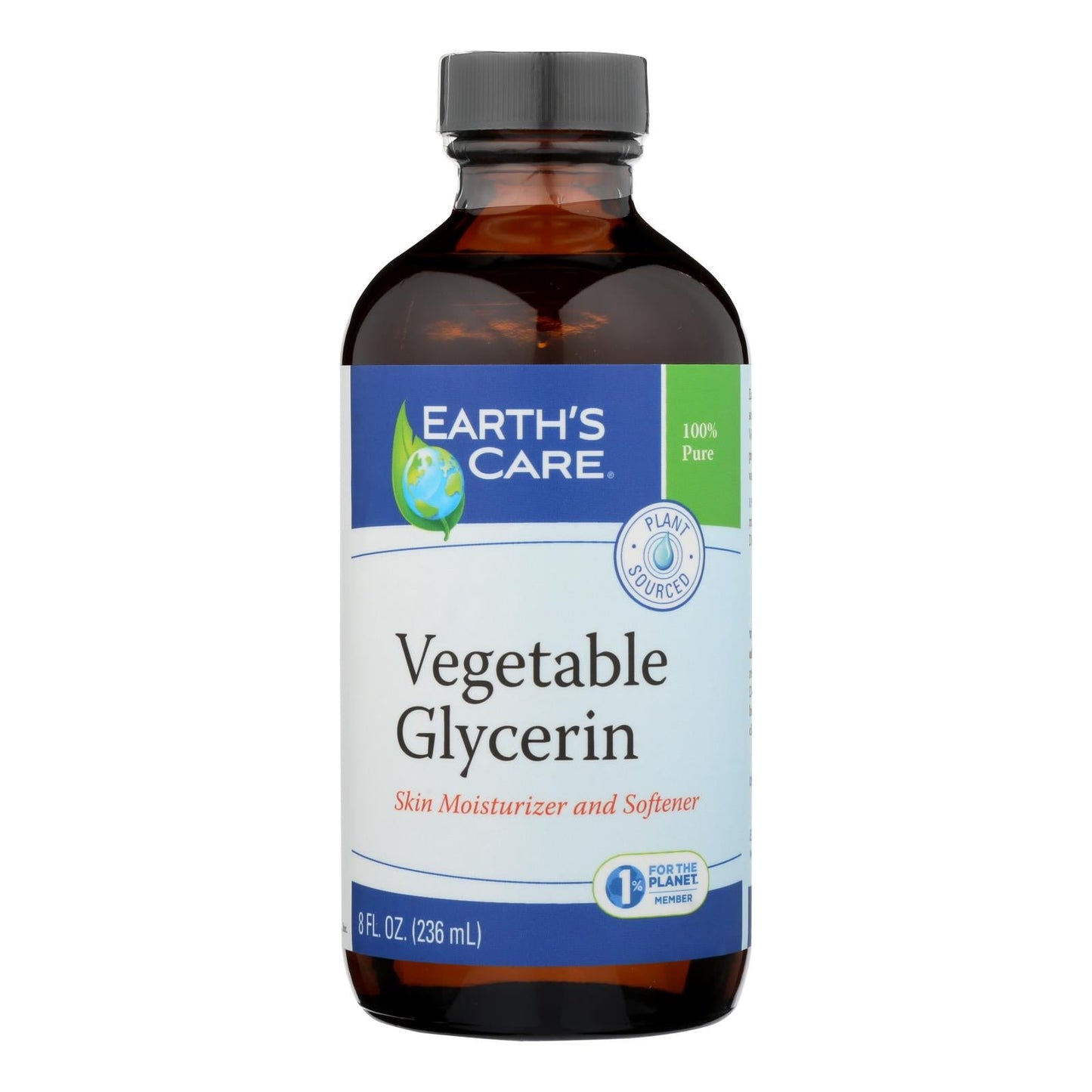 Earth's Care Pure Vegan Glycerin 8 Fl Oz