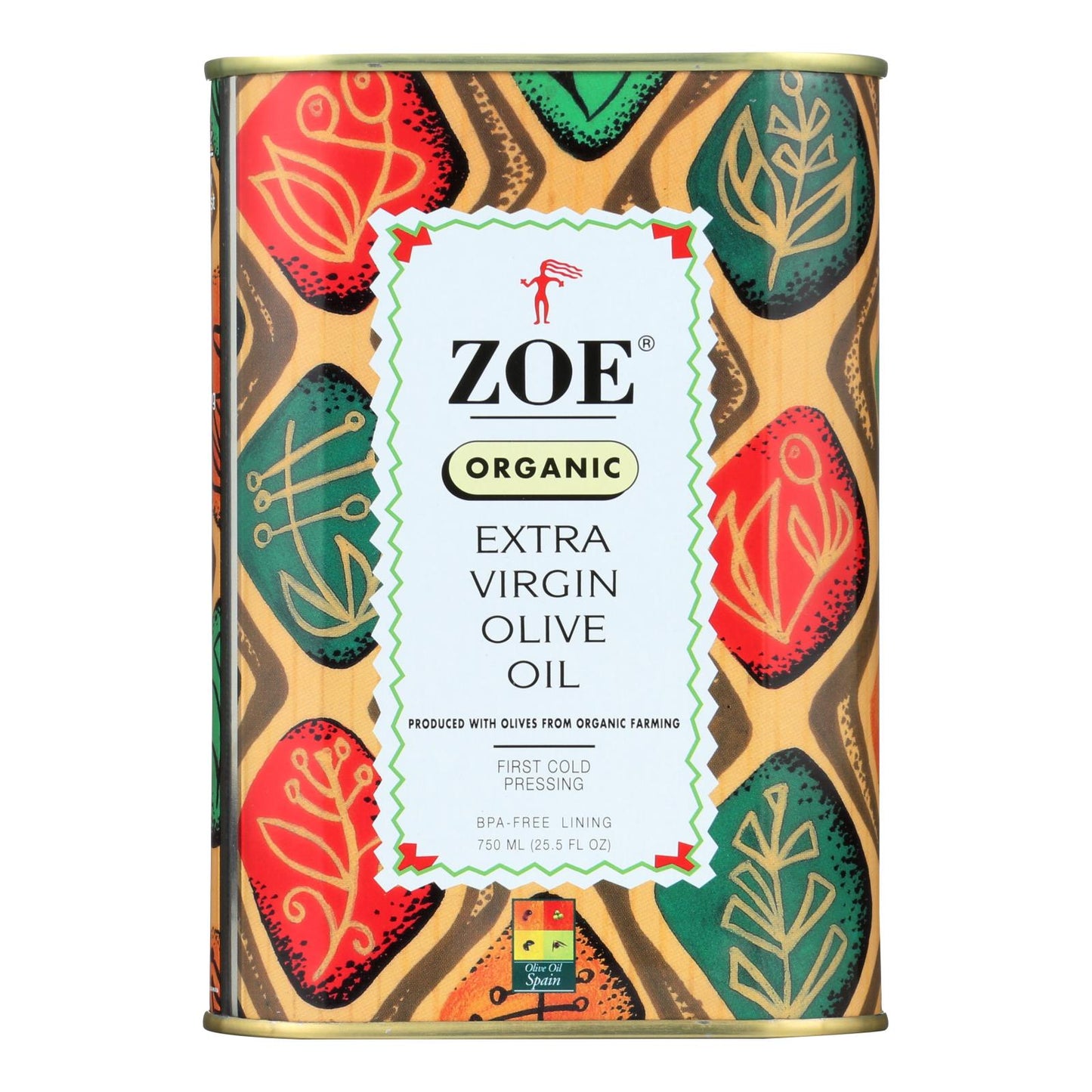 Zoe Organic Extra Virgin Olive Oil | Unfiltered EVOO | Case of 6 (25.5 oz Each)