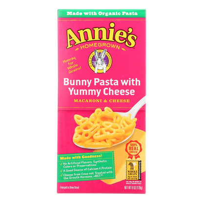Annie's Homegrown Organic Bunny Pasta Mac & Cheese, 6 Oz., Case of 12