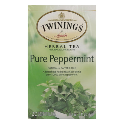 Twinings Jacksons of Piccadilly Pure Peppermint Tea (Pack of 6 - 20 Tea Bags)