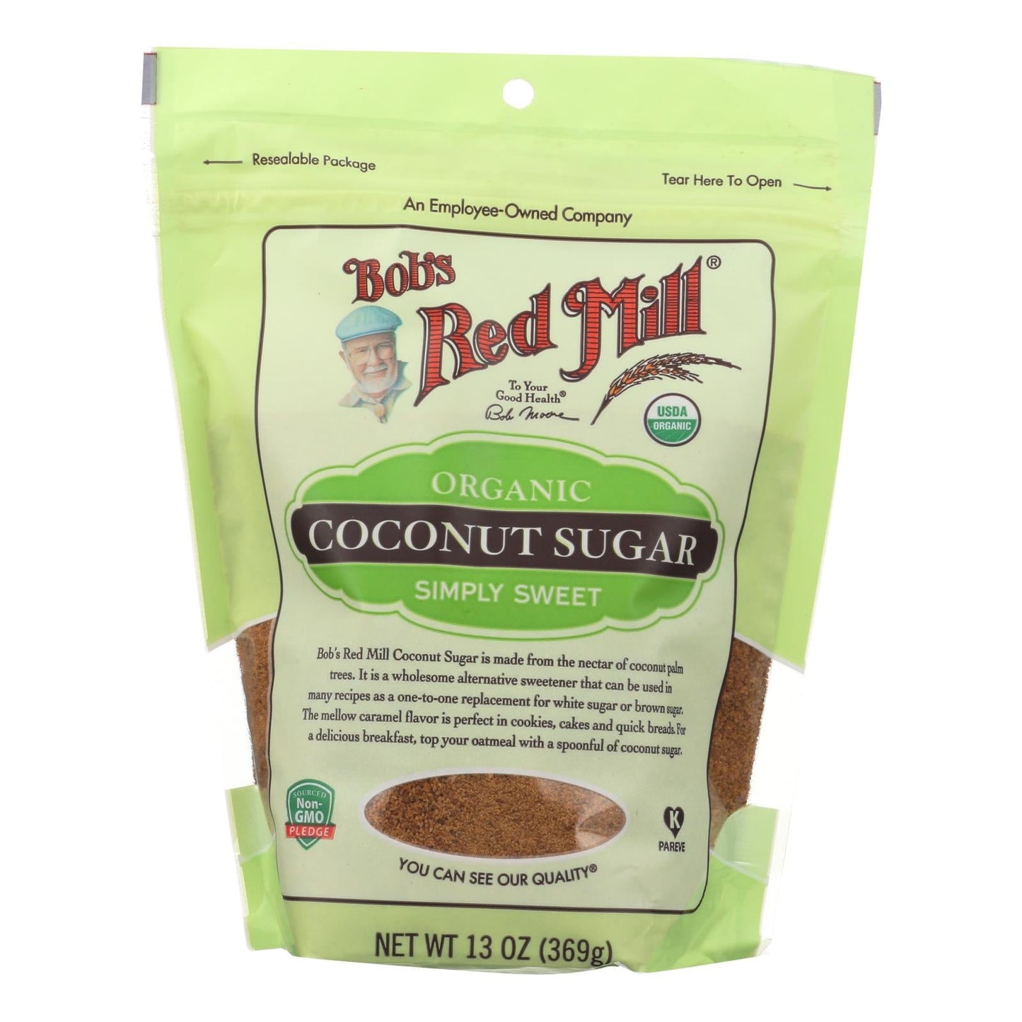 Bob's Red Mill Sugar Coconut - Case of 4 - 13 Oz