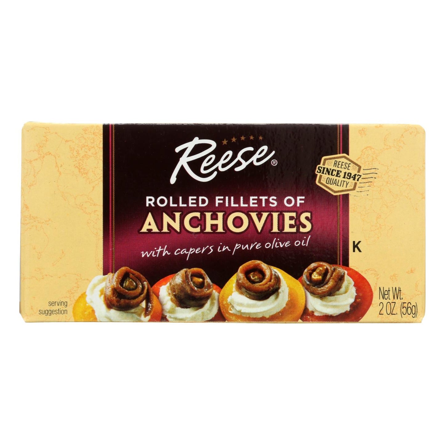 Reese Rolled Anchovies - 10-Pack (2 Oz. Each)