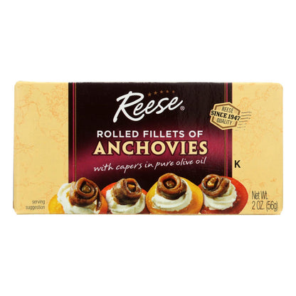 Reese Rolled Anchovies - 10-Pack (2 Oz. Each)