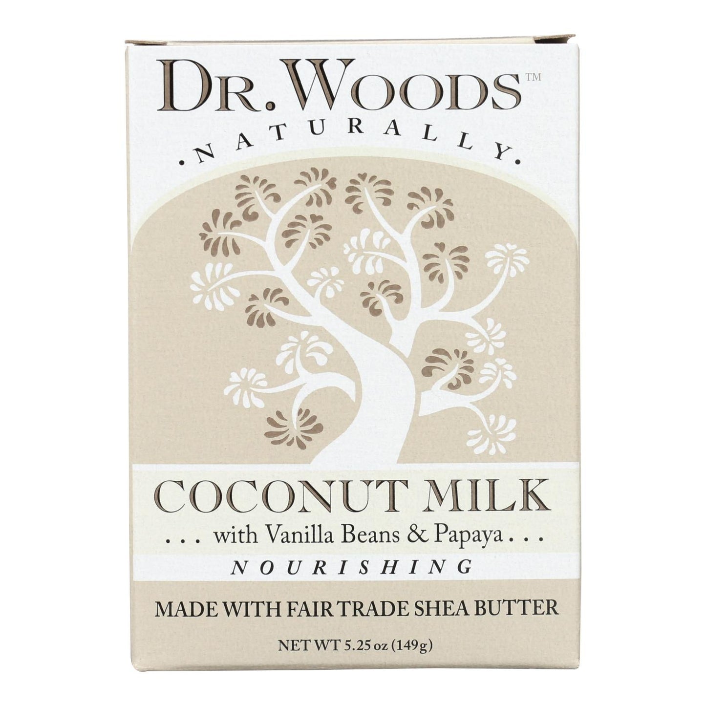 Dr. Woods Coconut Milk Moisturizing Bar Soap - 5.25 Oz