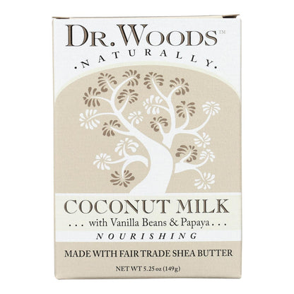 Dr. Woods Coconut Milk Moisturizing Bar Soap - 5.25 Oz