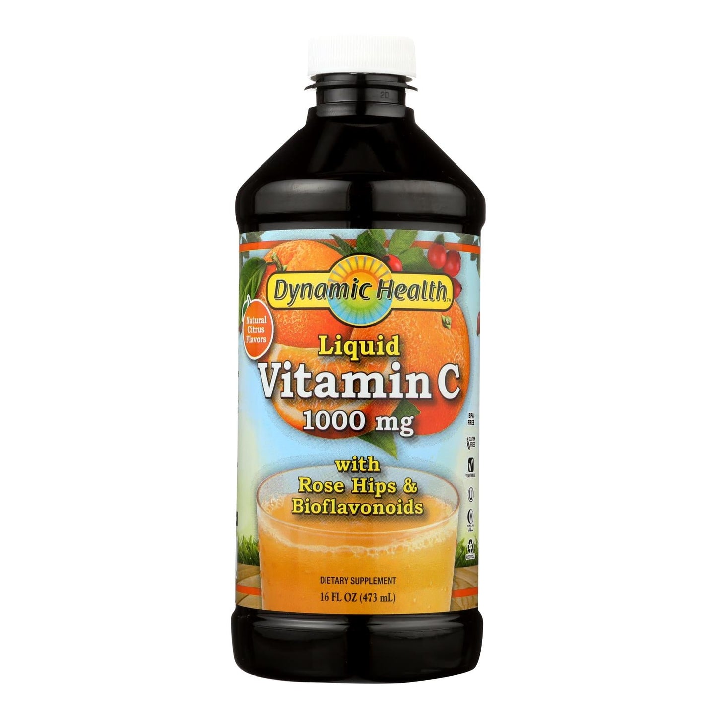Dynamic Health Premium Liquid Vitamin C, 1000mg, 16 Fl Oz