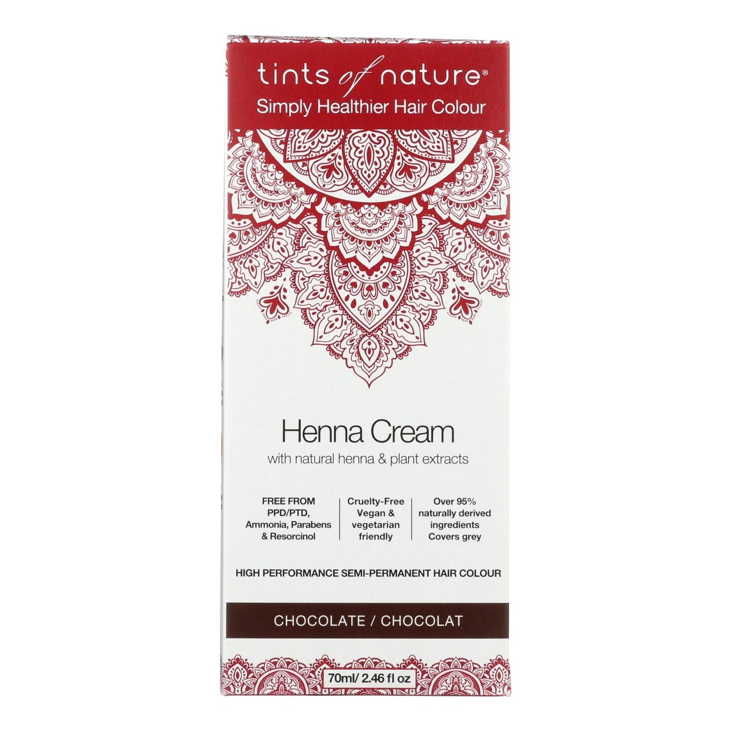Tintes Of Naturae Henna Cream Chocolatte 2.46 Fl Oz