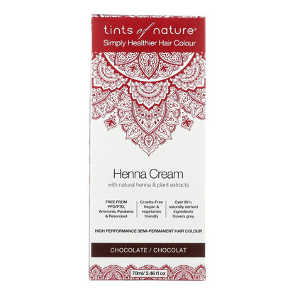 Tintes Of Naturae Henna Cream Chocolatte 2.46 Fl Oz