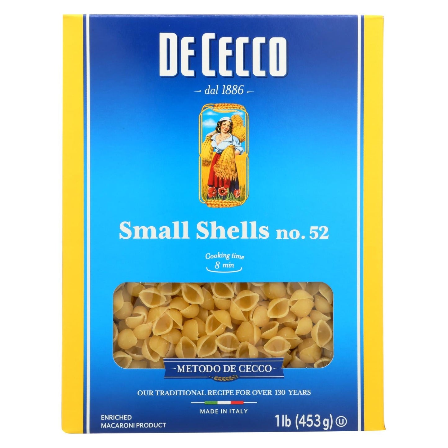 De Cecco Pasta Conchiglie, 16 Oz. (Pack of 20)