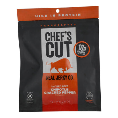 Chef's Cut Real Steak Jerky | Chipotle Cracked Pepper (Pack of 8)