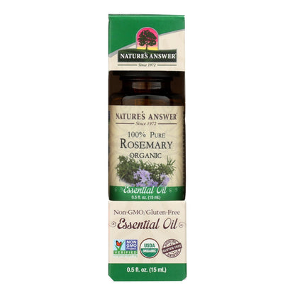 Nature's Answer Organic Rosemary Essential Oil, 0.5 Fl Oz
