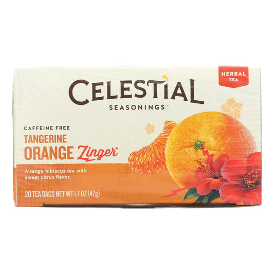 Celestial Seasonings Herbal Tea Tangerine Orange Zinger (20-Count Box of 6)
