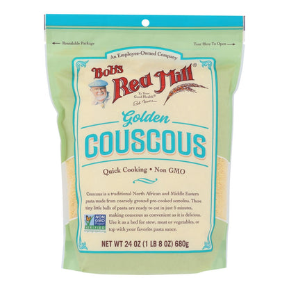 Bob's Red Mill Couscous, Golden, All-Natural, Non-GMO | Pack of 4 - 24 Oz. Total