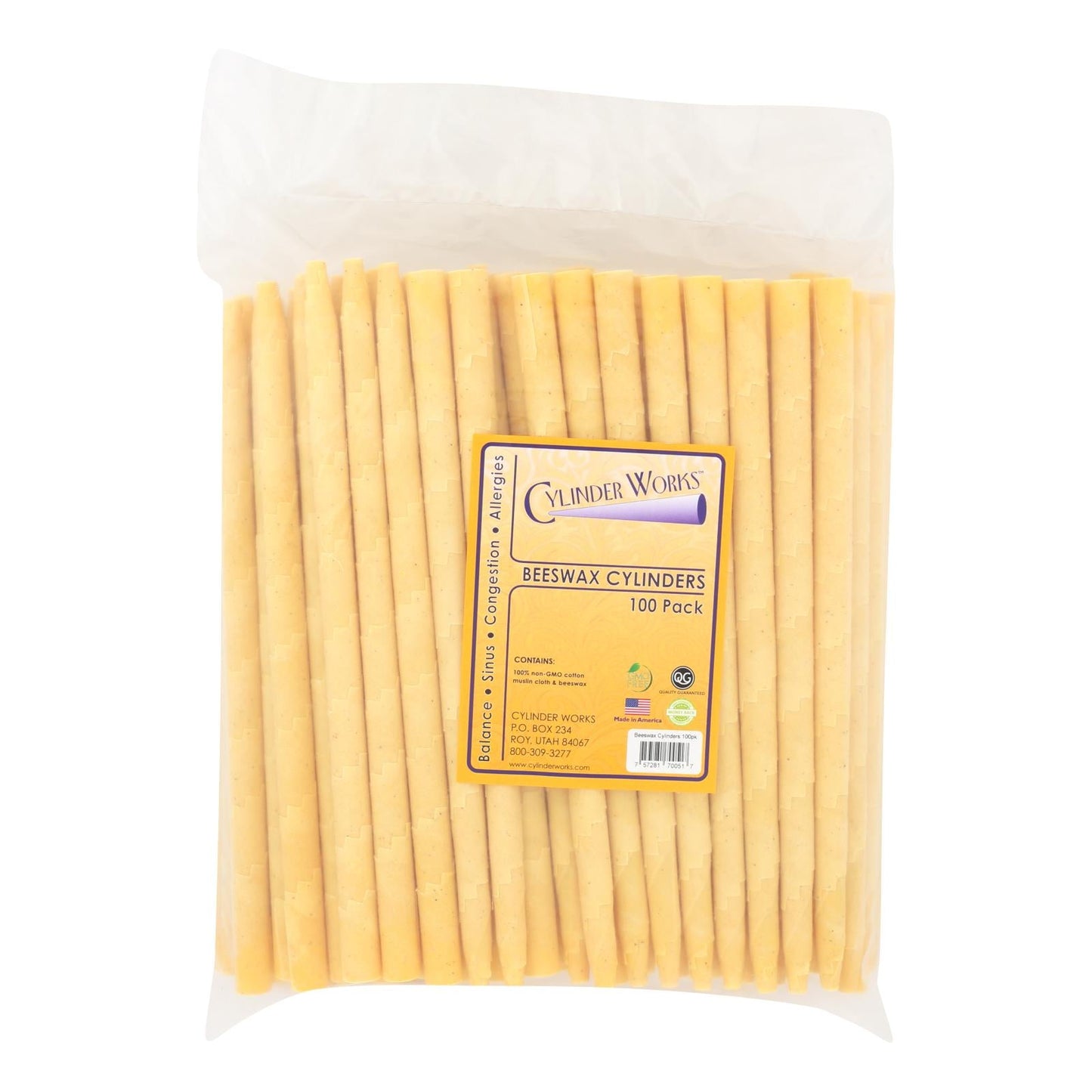 Beeswax Cylinders (Pack of 100)