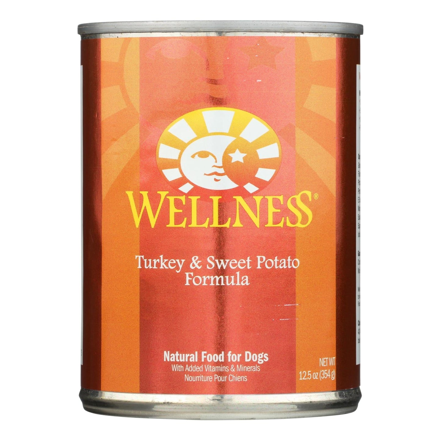 Wellness Pet Products Dog Food - Turkey and Sweet Potato Recipe (Pack of 12) - 12.5 Oz.