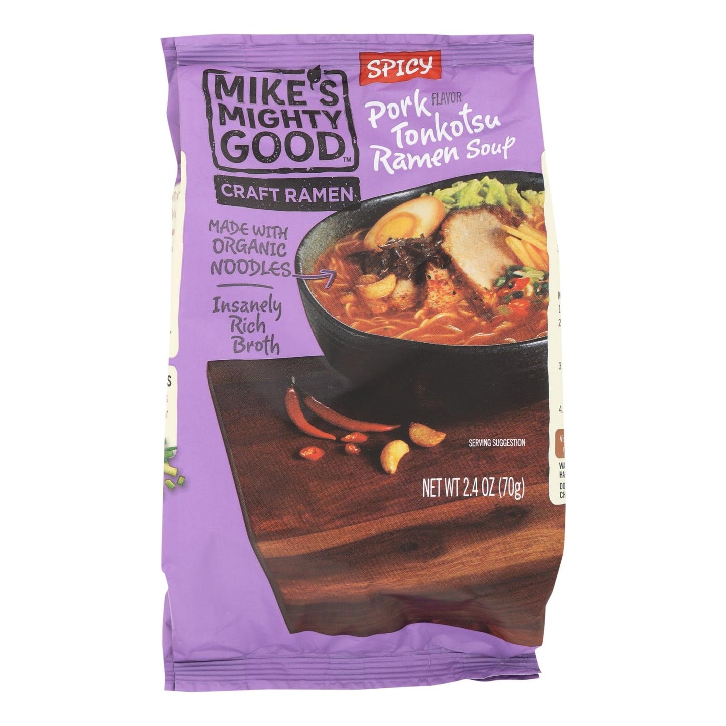 Mike's Mighty Good Tonkotsu Ramen Soup, 7 - 2.4 Oz. Servings