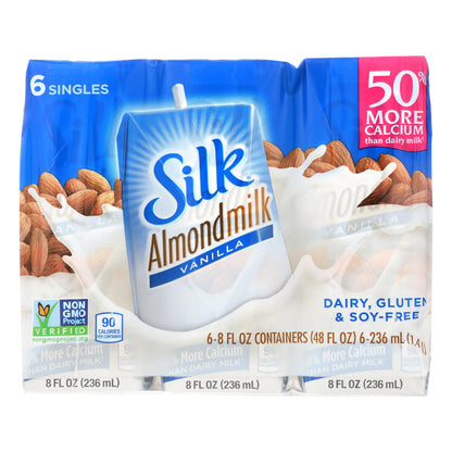 Silk Vanilla Almond Milk (Pack of 3, 8 Fl Oz)