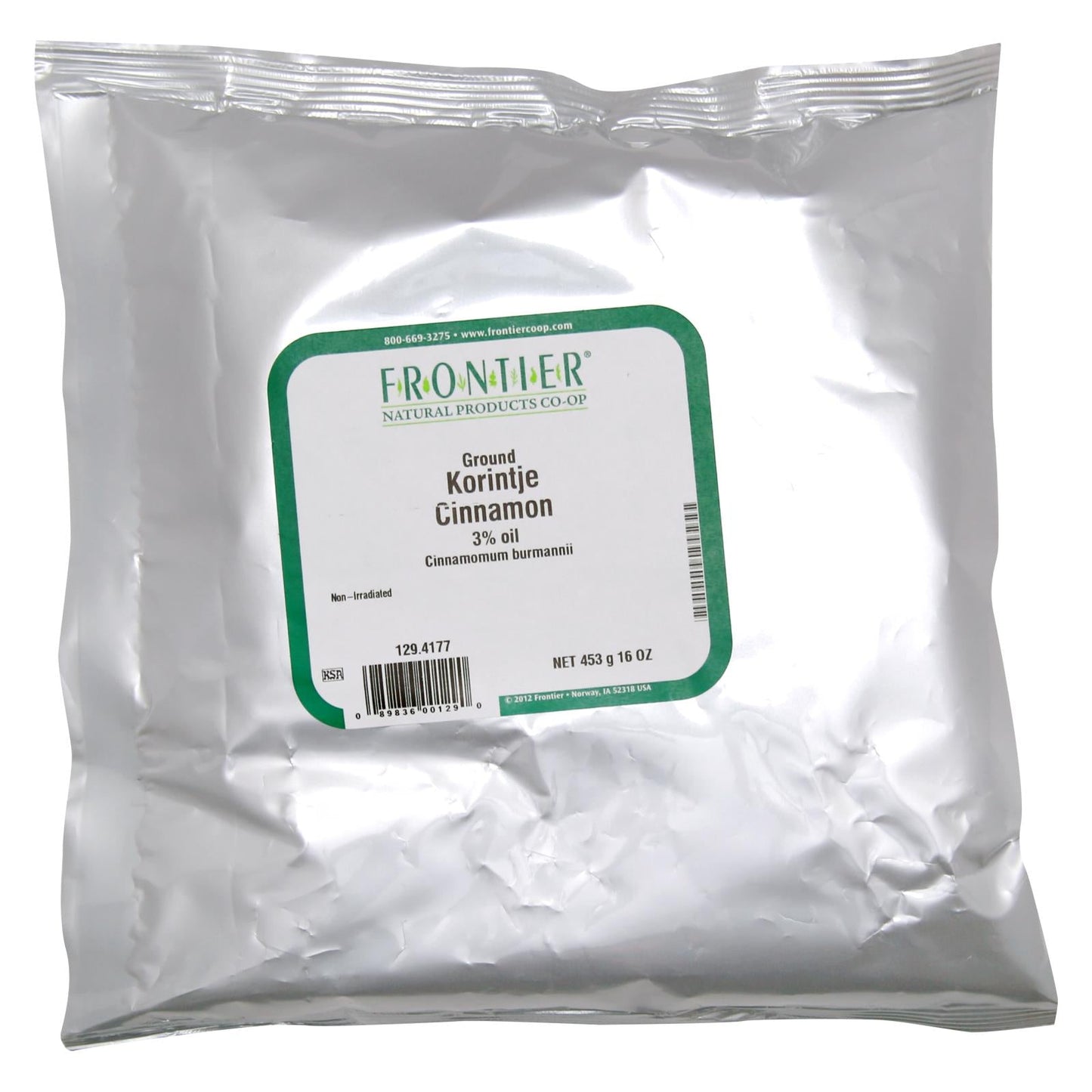 Frontier Herb Ground Korintje A Grade Cinnamon - 1 lb