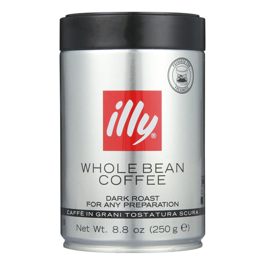 Illy Caffe Coffee - Whole Bean- Dark Roast (8.8 Oz, Pack of 6)