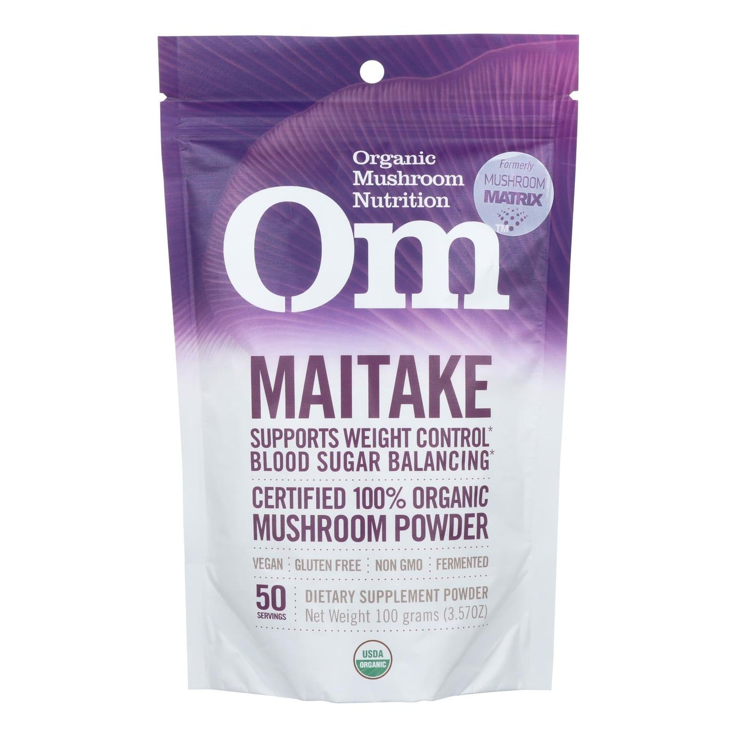 Om Organic Maitake Mushroom Nutrition Dietary Supplement Powder - 3.5 Oz.