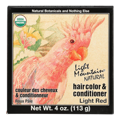 Light Mountain Natural Hair Color, Light Red - 4 Oz.