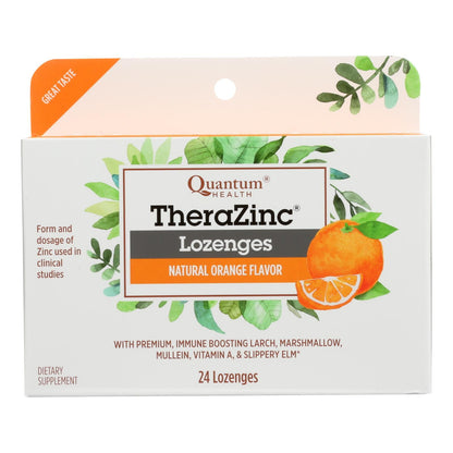 Quantum Therazinc Cold Season Plus Lozenges Orange, 14 mg - 24 Lozenges