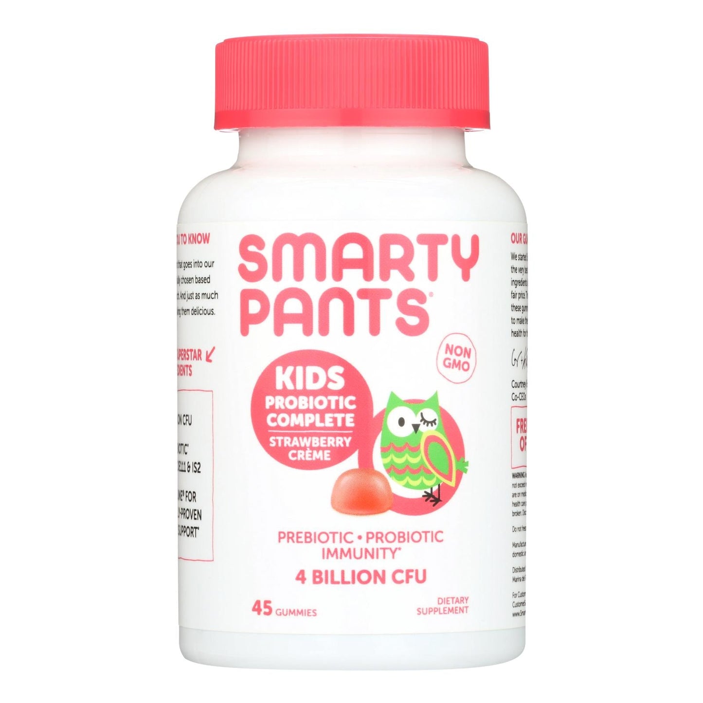 SmartyPants Kids Probiotic Complete Gummies for Digestive Health (45 Count)