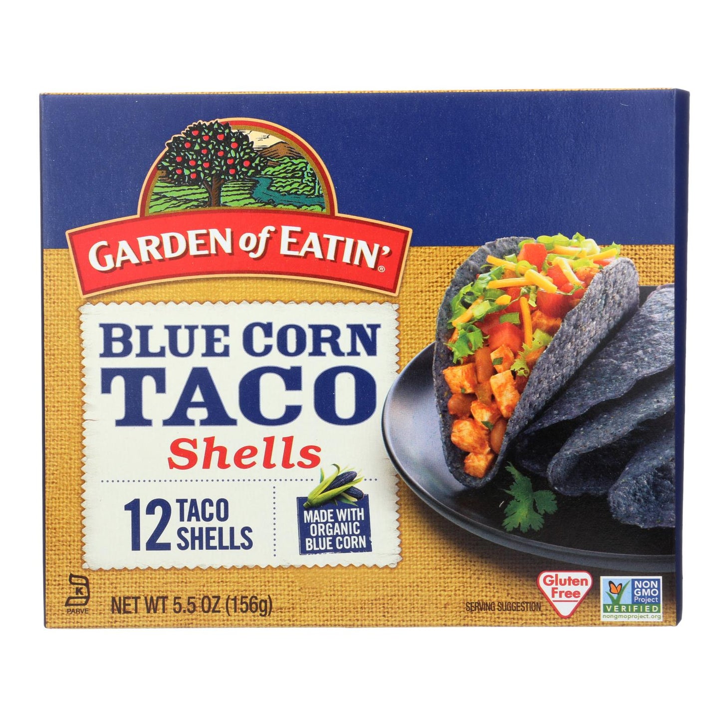Garden of Eatin' Blue Corn Taco Shells, Case of 12 x 5.5 oz