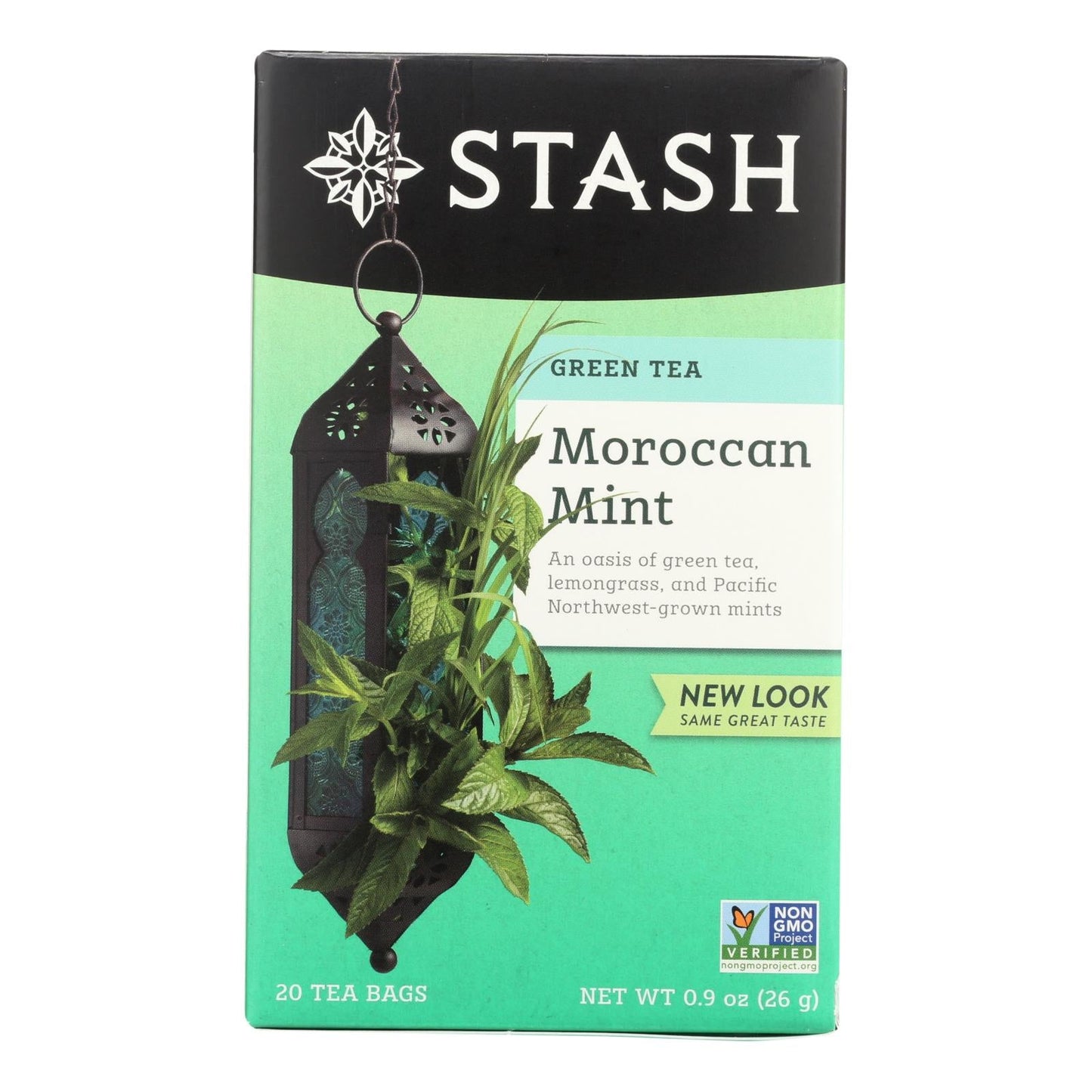 Stash Tea Organic Moroccan Mint Green Tea Bags, USDA Organic, Case of 6 (20 Count)