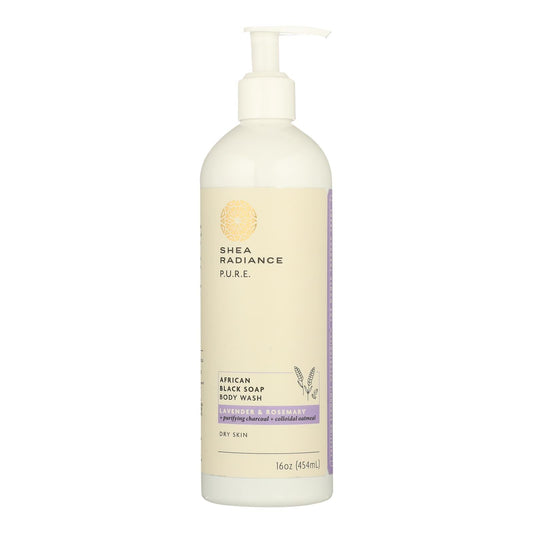 Shea Radiance Body Wash - Lavender Rosemary Scent - 16 oz