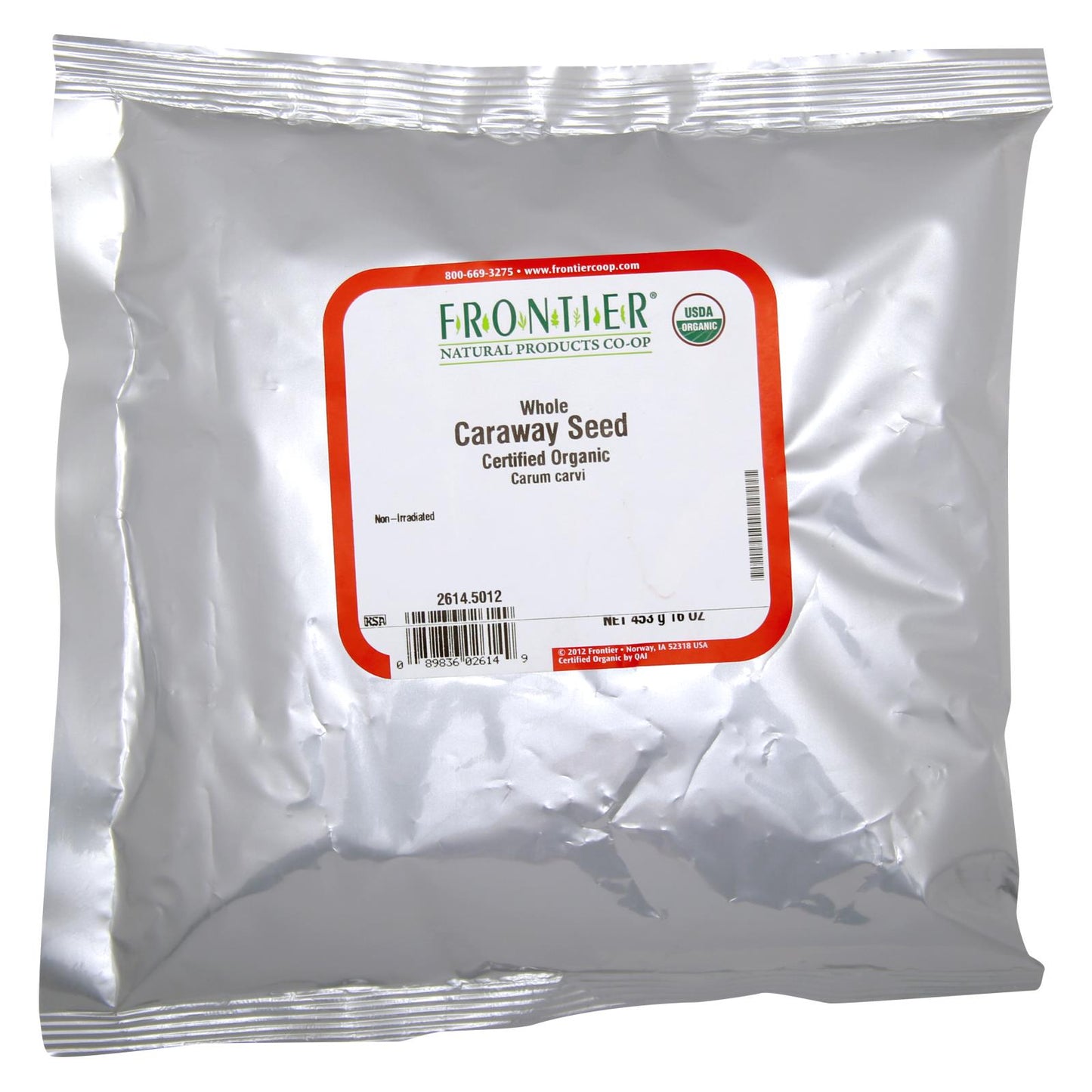 Frontier Herb Organic Whole Caraway Seeds - 1 lb Bag