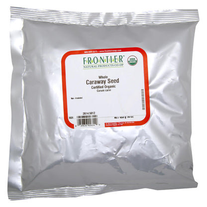 Frontier Herb Organic Whole Caraway Seeds - 1 lb Bag