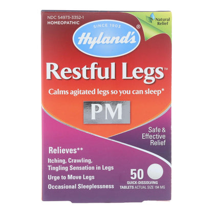 Hyland's Homeopathic Restful Legs PM: Relief for Restless Legs at Night (50 Tablets)