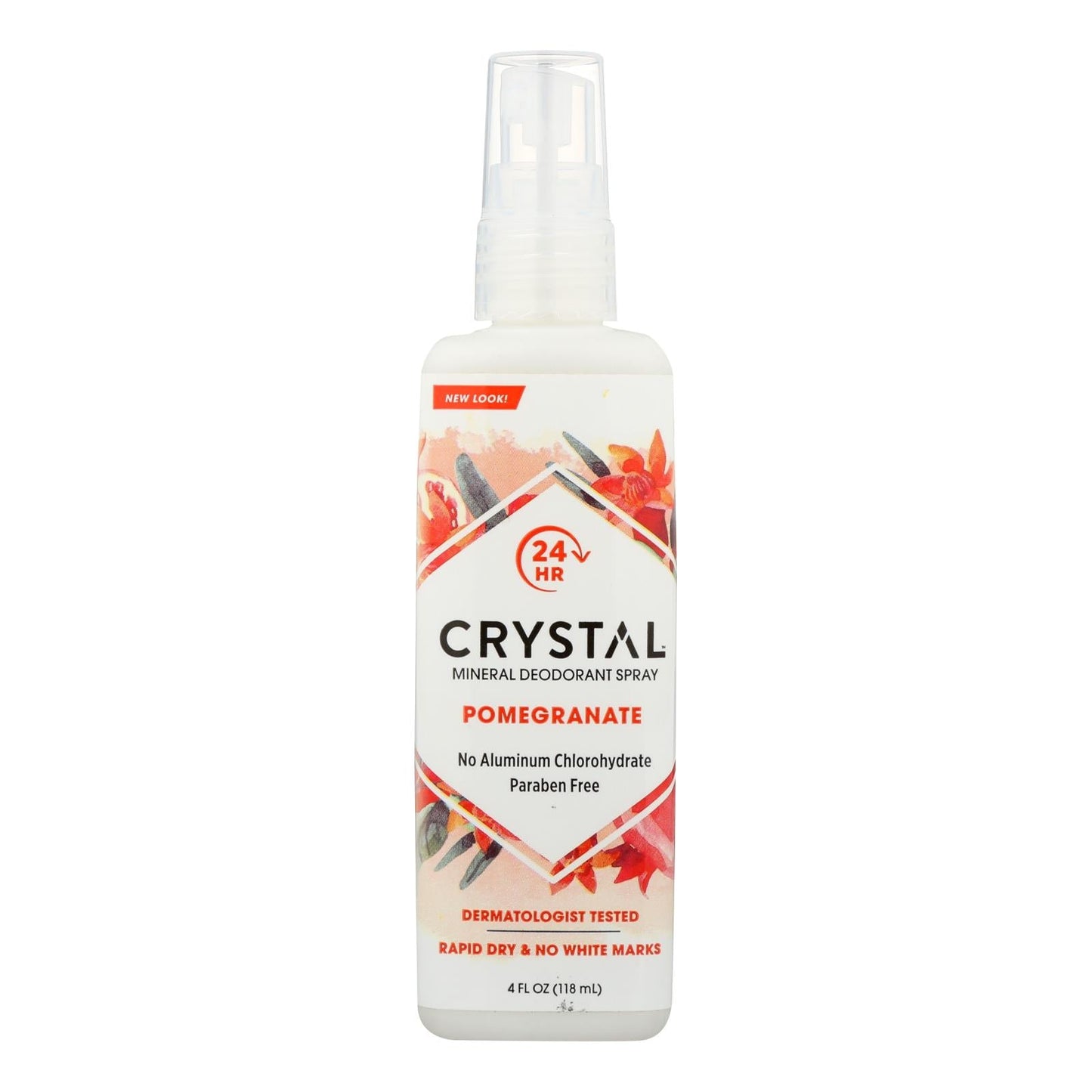 Crystal Essence Mineral Deodorant Body Spray - Pomegranate (4 Fl Oz)