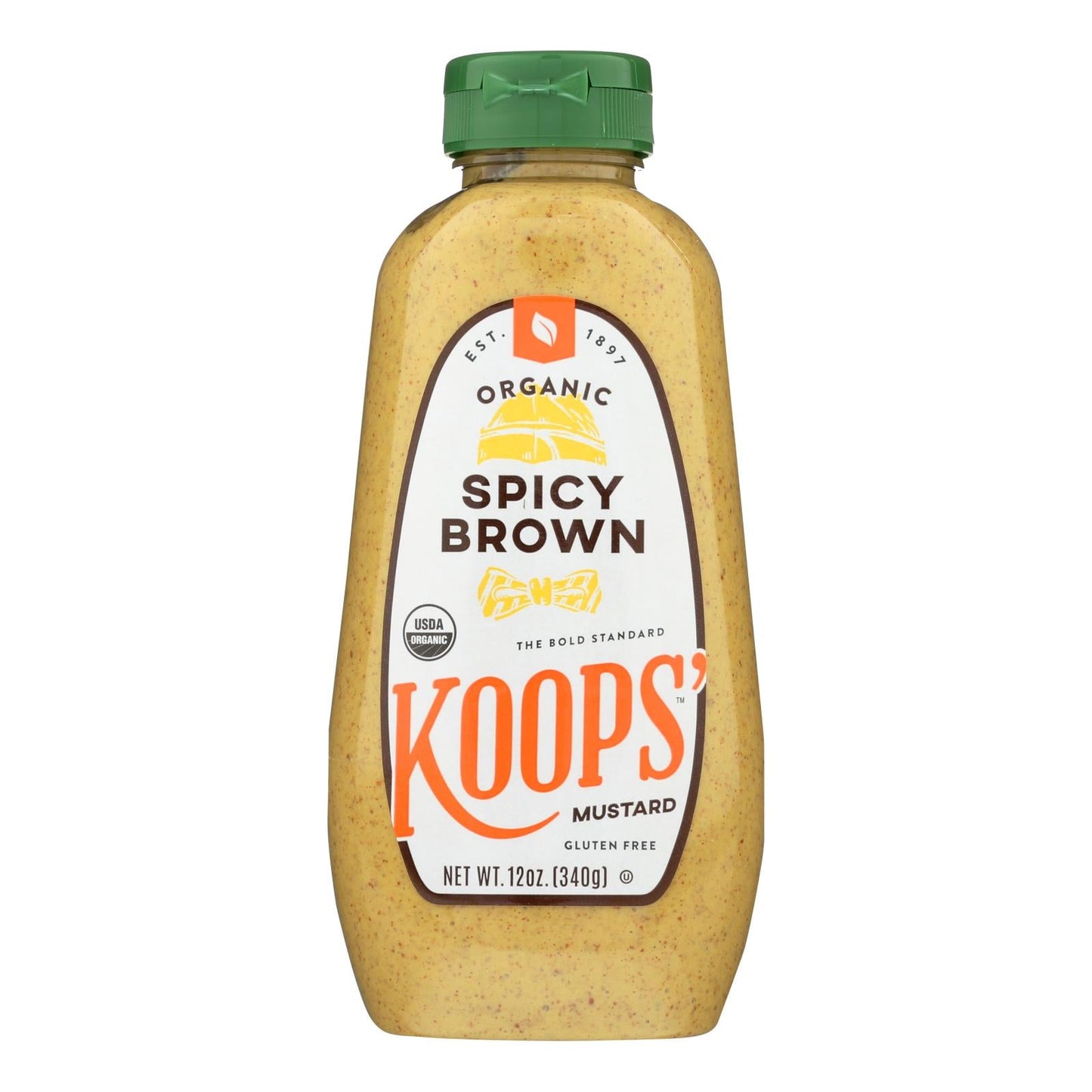 Koops' Organic Gluten-Free Spicy Brown Mustard 12 Oz.
