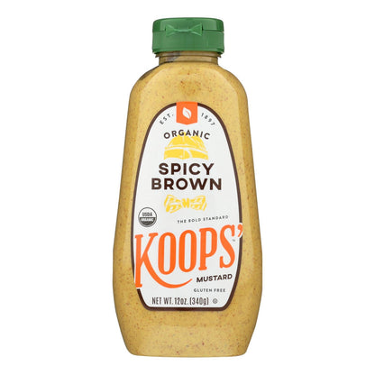 Koops' Organic Gluten-Free Spicy Brown Mustard 12 Oz.