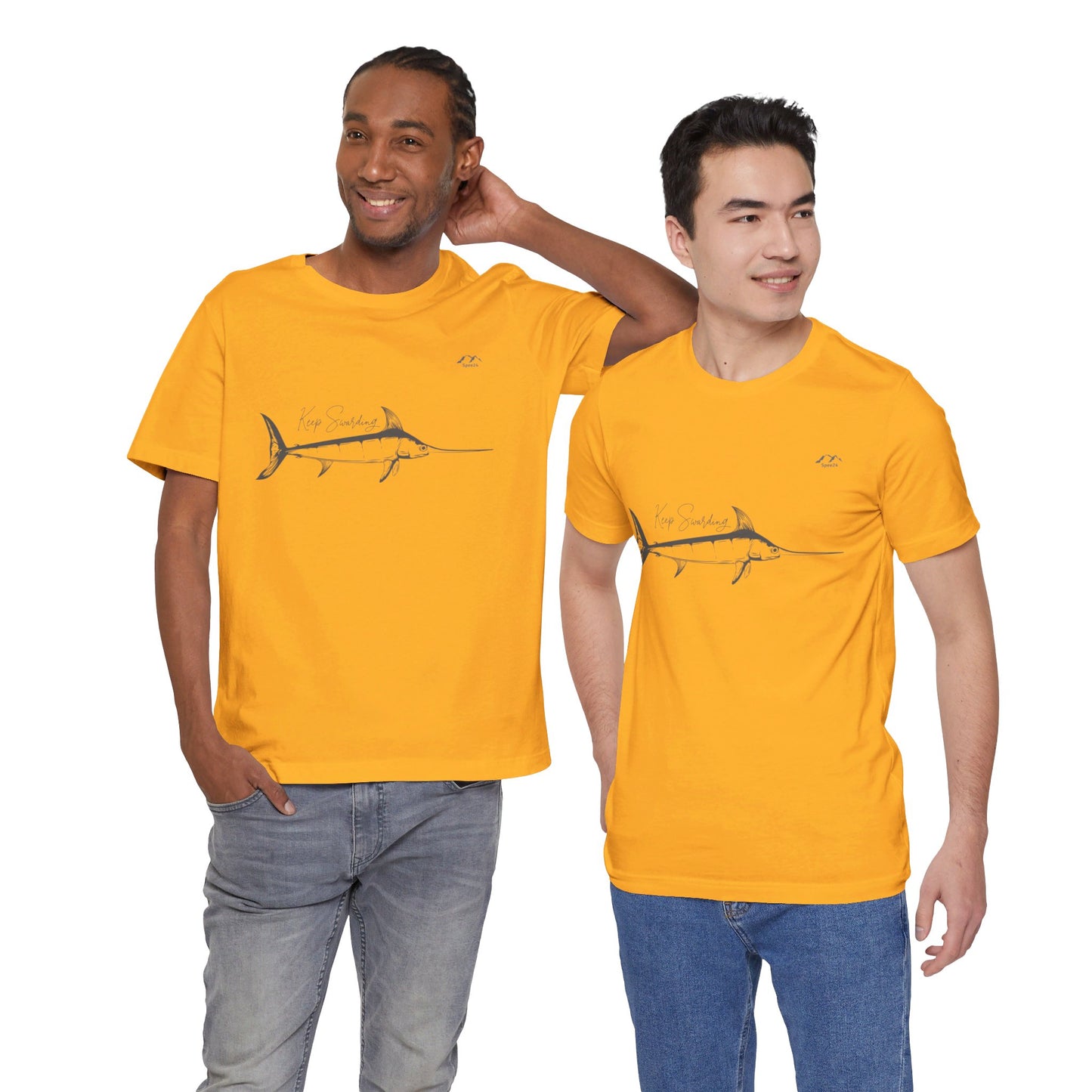 TS-028ML-24 Swordfish T-Shirt  Ocean Lover Swordfish Art Fishing Gift
