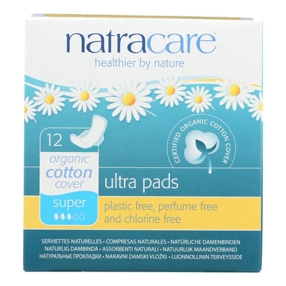 Natracare Organic Ultra Pads for Sensitive Skin (12 Pack)