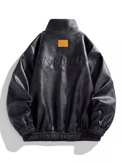 Men's Plus Size Snap Down Jacket with Pockets