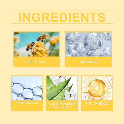 Hoygi Bee Venom Lift Mask Facial V-Chin Lift Hydrating And Moisturizing Hanging Ear Treatment Mask