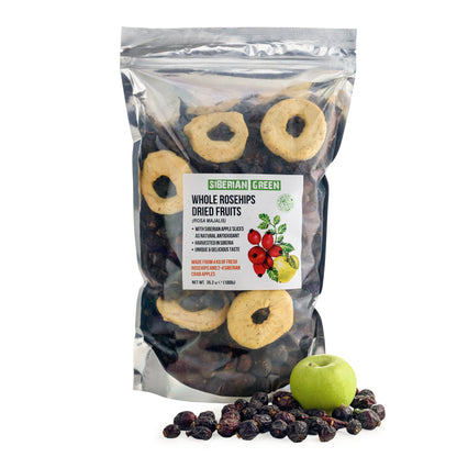 Antioxidant-Rich Superfood: Premium Dried Rose Hips with Apple Slices