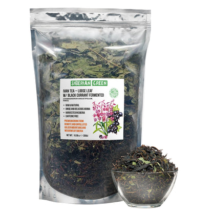 Siberian Green Fermented Ivan Tea with Black Currant Leaves – 300g