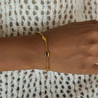18K Gold-Plated Chain Link Bracelet
