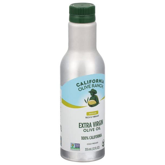 California Olive Ranch - EVOO Medium, 12 fl oz (Case of 6) - Cold Pressed Oil