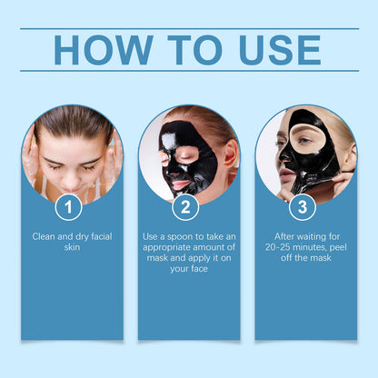 East Moon Bamboo Charcoal Cleansing Mask Gently Cleanses Skin, Horny Blackheads, Moisturizes, Tender And Brightening Mud Mask