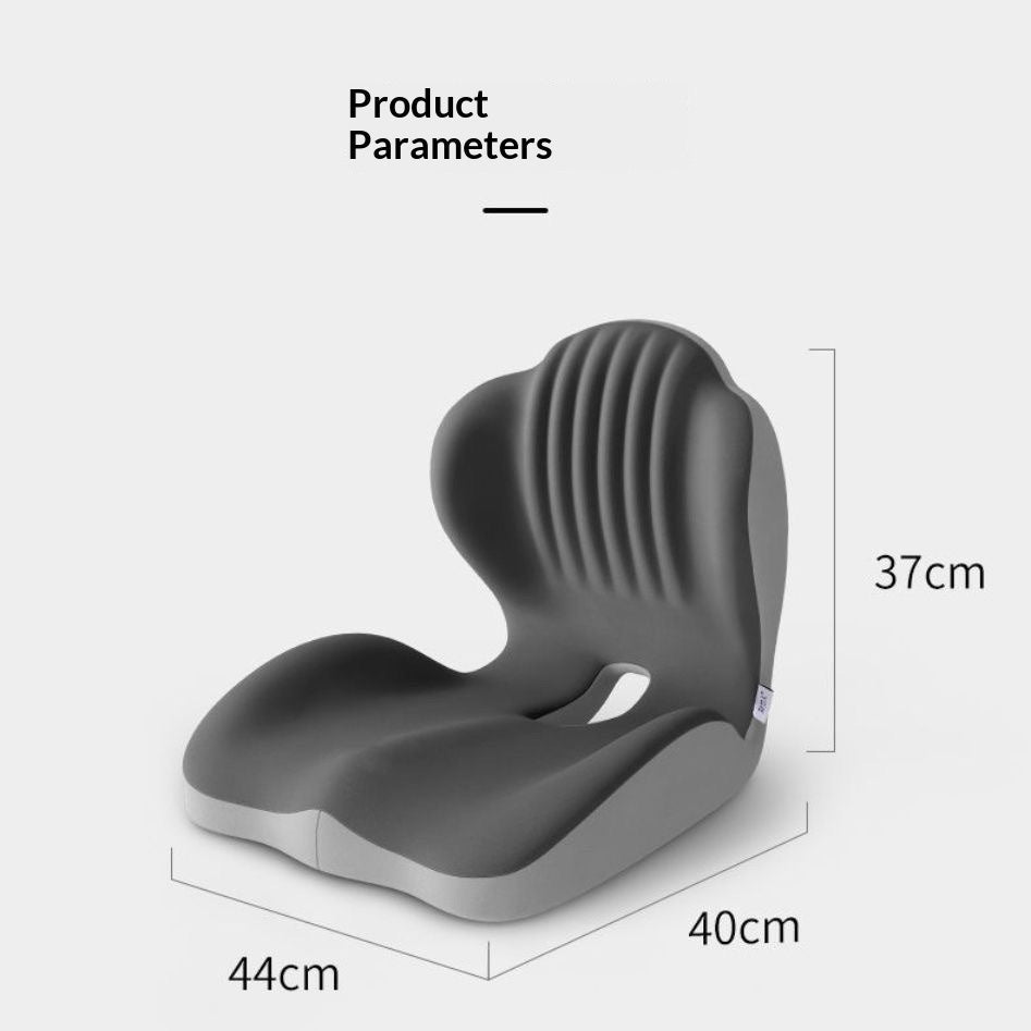 Ergonomic Lumbar Support Seat Cushion - Posture Correcting Memory Foam Chair Pad for Students Office Home Use