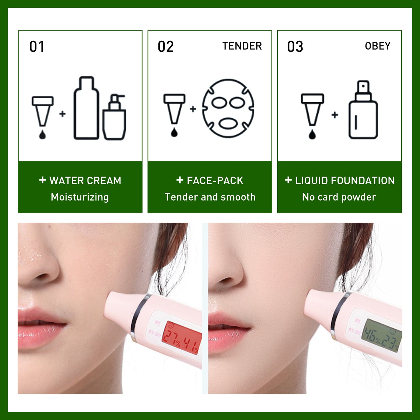 Jaysuing Avocado Serum, Brightening Facial Tone, Lightening Fine Lines, Moisturizing Skin Essence