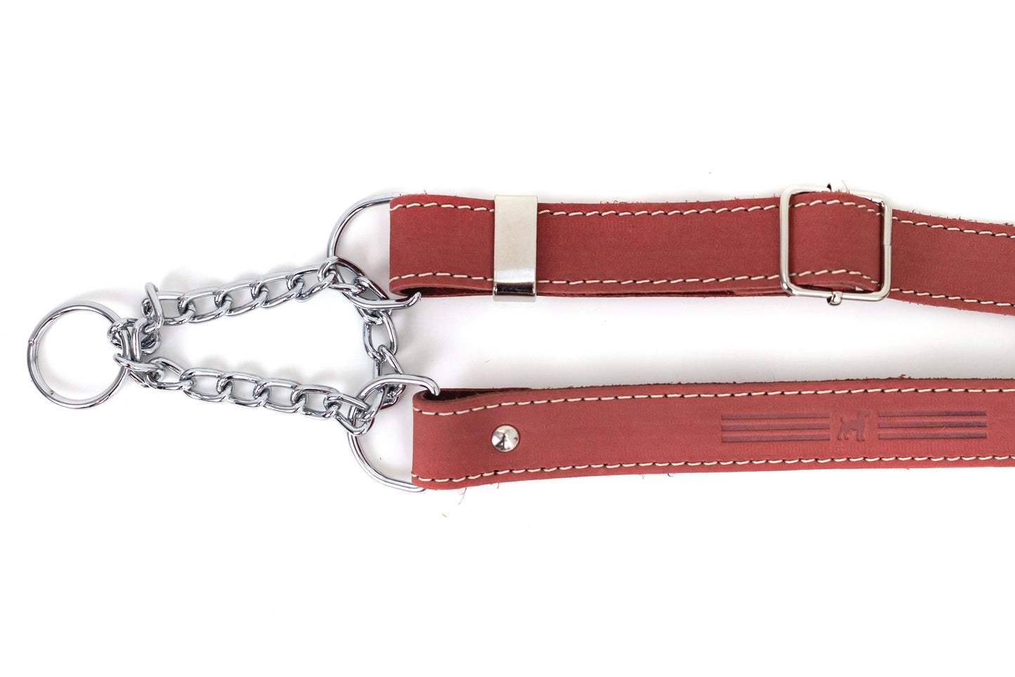 Martingale Leather Dog Collar