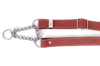 Martingale Leather Dog Collar