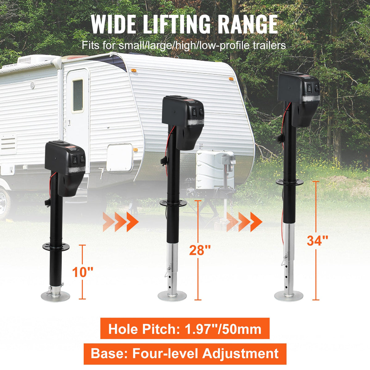 Electric Tongue Jack With Waterproof Cover